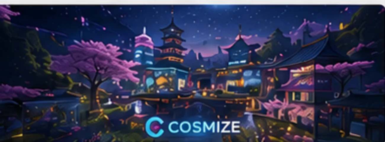 The Japanese-themed COSMIZE virtual world