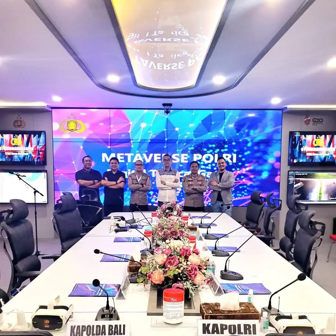 Launch of Metaverse POLRI with the Chief of Police and senior officers